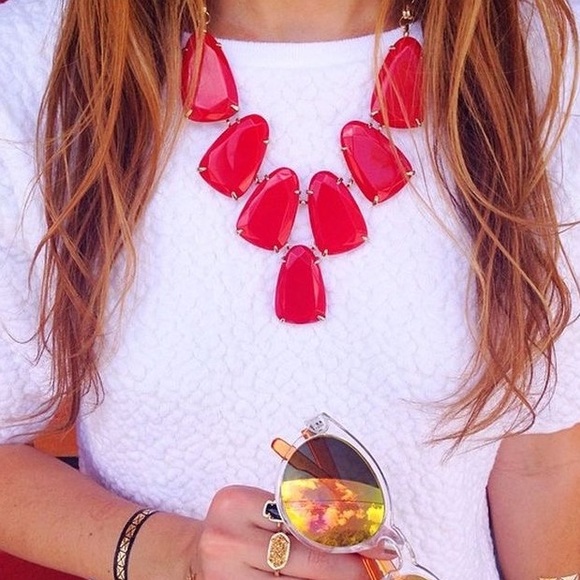 Kendra Scott Bright Red Harlow - Picture 2 of 4